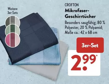 Mikrofaser-Geschirrtücher