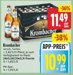 Krombacher - versch. Sorten