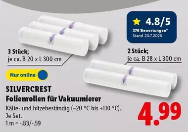 Folienrollen für Vakuumierer