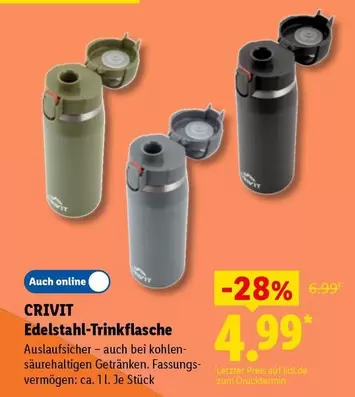 Edelstahl-Trinkflasche
