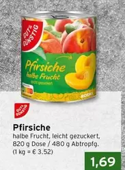 Pfirsiche halbe Frucht