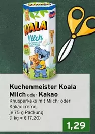 Kuchenmeister Koala Milch oder Kakao Knusperkeks