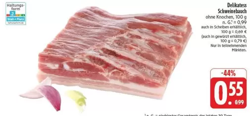 Delikatess Schweinebauch