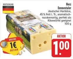 Herz Emmentaler deutscher Hartkäse