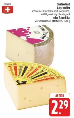 Schweizer Hartkäse mit Rohmilch, kräftig-würzig bis elegant oder Rahmkäse