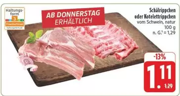 Schälrippchen oder Kotelettrippchen