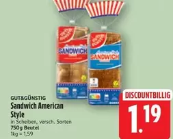 GUT&GÜNSTIG - Sandwich American Style
