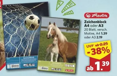 Zeichenblock A4 oder A3