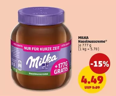 Milka - Haselnusscreme
