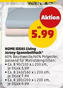 Jersey-Spannbettuch