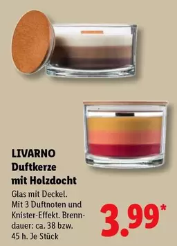 Duftkerze mit Holzdocht