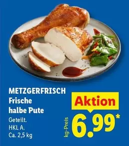 Frische halbe Pute