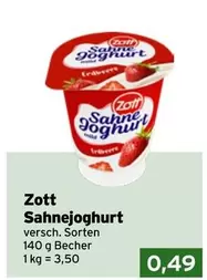 Sahne Joghurt Erdbeere