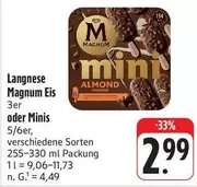 Magnum - Langnese Eis 3er oder Minis