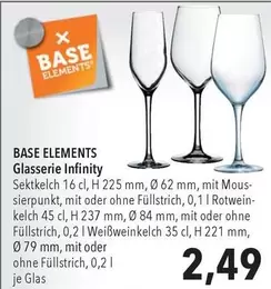 Glasserie Infinity Sektkelch, Rotwein, Weißwein