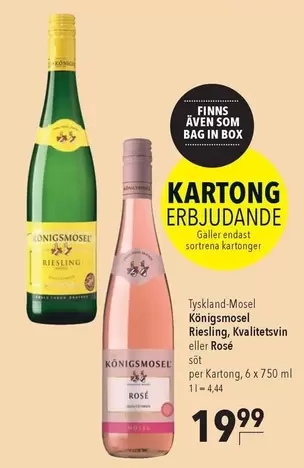 Königsmosel Riesling eller Rosé