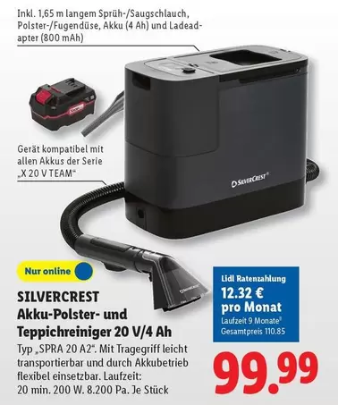 Akkus-Polster- und Teppichreiniger