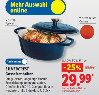 Drop - SILVERCREST Gusseisenbräter