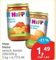 Hipp - Menu