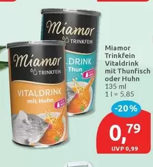 Miamor - Trinkfein Vitaldrink Mit Thunfisch Oder Hunh