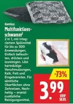 Genius - Multifunktions- schwamm
2 in 1, mit integriertem Spülmittel