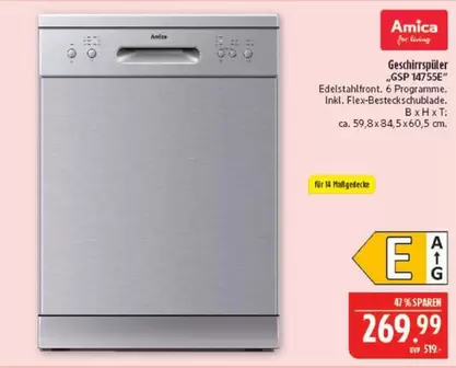 Geschirrspüler GSP 14755E