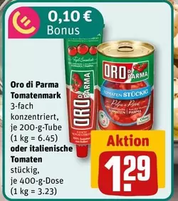 Tomatenmark und Tomaten stückig