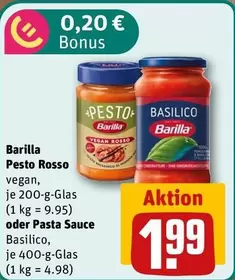 Barilla - Pesto Rosso or Pasta Sauce Basilico