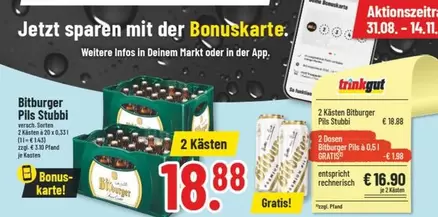 Bitburger - Pils Stubbi