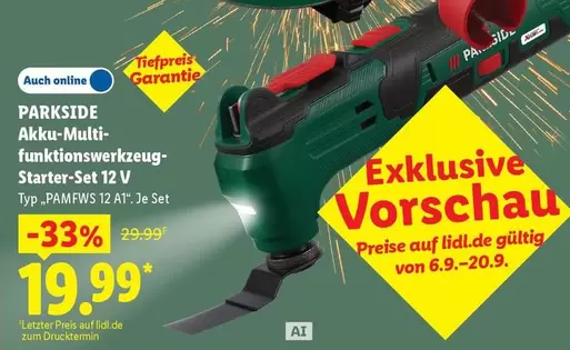 Akku-Multi-funktionswerkzeug-Starter-Set 12 V Typ "PAMFW12 A1"