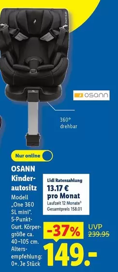 Kinder - -autositz "One 360 SL mini"