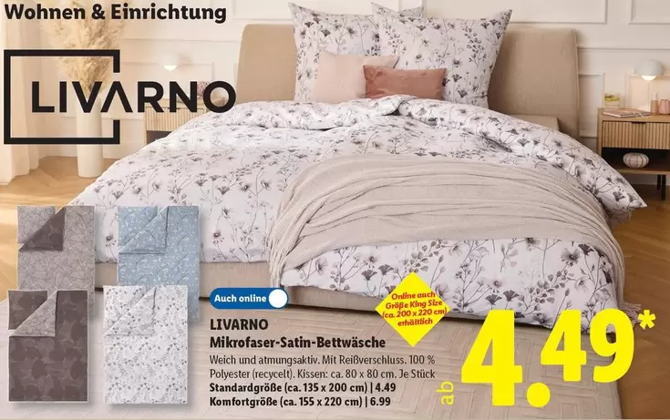Mikrofaser-Satin-Bettwäsche