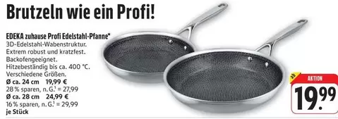 Profi Edelstahl-Pfanne