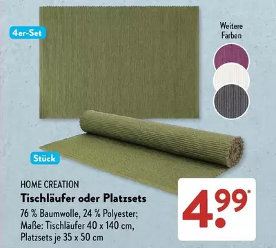Tischläufer oder Platzsets