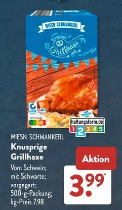 Knusprige Grillhaxe