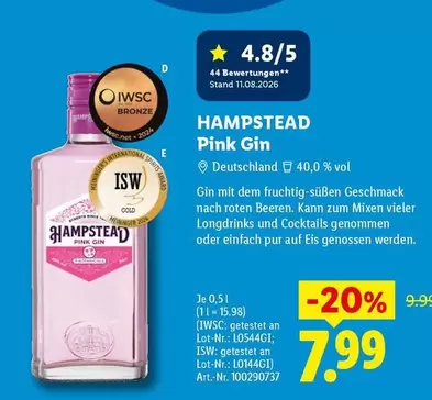 Bronze - Pink Gin