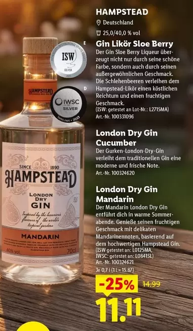 Gin Likör Sloe Berry