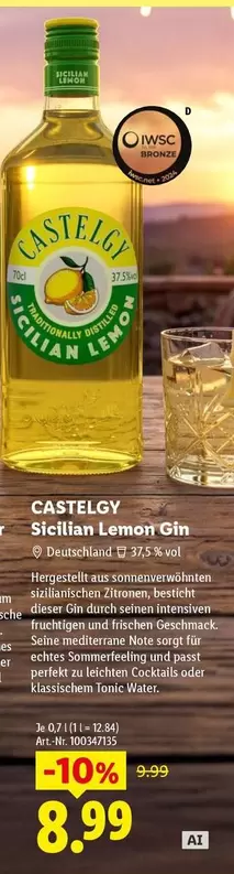 Bronze - Sicilian Lemon Gin
