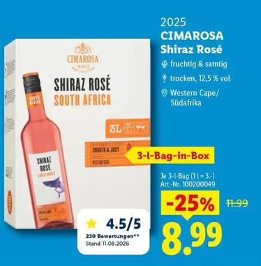 SHIRAZ ROSÉ SOUTH AFRICA