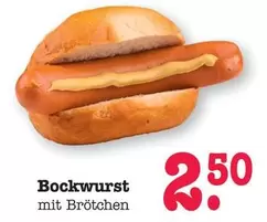 Bockwurst mit Brötchen