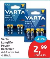 Varta - Longlife Power Batterien