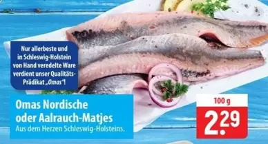 Hand - Nordische oder Aalrauch-Matjes