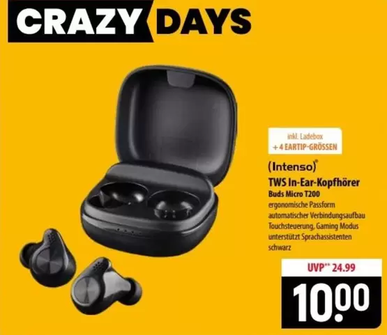 TWS In-Ear-Kopfhörer Buds Micro T200