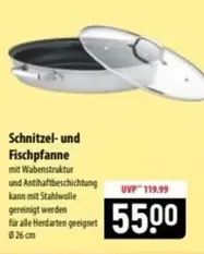 Schnitzel- und Fischpfanne