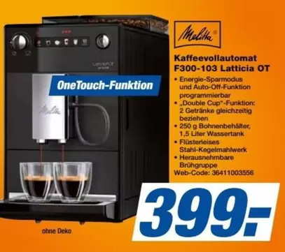 Kaffeevollautomat F300-103 Latticia OT