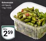 Bohnensalat mit Speck