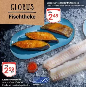 Geräuchertes Heilbuttmittelstück