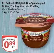 Löffelglück Grießpudding mit Grütze, Fruchtgrütze oder Pudding
