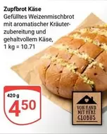 Hand - Zupfbrot Käse