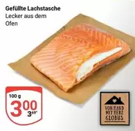 Hand - Gefüllte Lachstasche